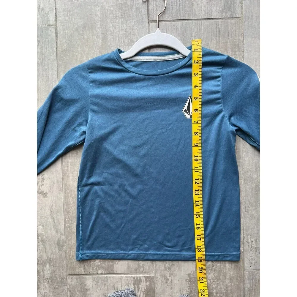 VOLCOM Anti - UV Sun Protection 30+ SPF Boys Kids Youth Long Sleeve Top Beach 6